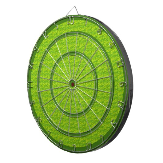 Groen op Groene Aangepaste Dart Board Dartbord (Voorkant Rechts)
