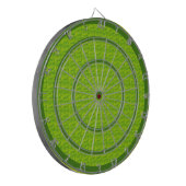 Groen op Groene Aangepaste Dart Board Dartbord (Voorkant Links)