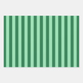 Groen-op-groene strepen inpakpapier vel (Voorkant 3)