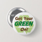 Groen op ronde button 5,7 cm (Voorkant /achterkant)