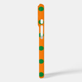 Groen op Sinaasappel Polka Dots Patroonontwerp Case-Mate iPhone Case (Achterkant / Links)