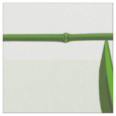 Groen op wit bamboe scheuten patroon stof (Close Up)