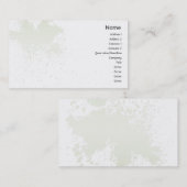 Groen op witte plaat - zaken visitekaartje (Voorkant / Achterkant)