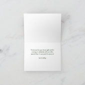 Groen op Witte Polka Dots Bedankkaart (Binnen)