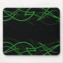 Groen op zwarte "Elegance" Mousepad Muismat