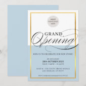 GROEN OPENEN modern zakelijk logo bleek blauw goud Kaart (Voorkant / Achterkant)