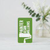 Groen opmaakmodel voor professionele modellen visitekaartje (Staand voorkant)