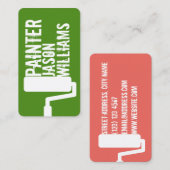 Groen opmaakmodel voor professionele modellen visitekaartje (Voorkant / Achterkant)