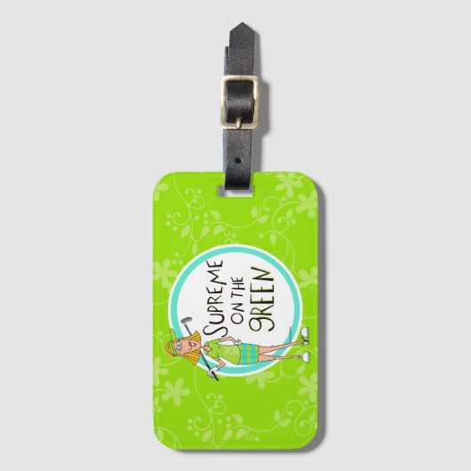 Groen- Opperste op de Groenen- Blonde Bagagelabel (Voorkant (verticaal))