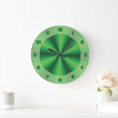 Groen optische illusie grote klok (Huis)