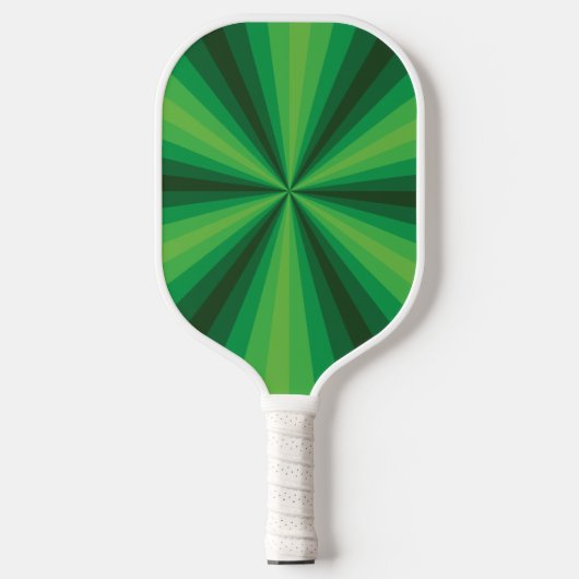 Groen optische illusie pickleball paddle (Voorkant)