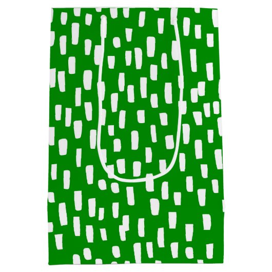 Groen, opvallend helder medium cadeauzakje (Achterkant)