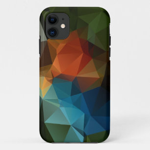 Groen Oranje blauw Abstract piramide Pattern Hoesj Case-Mate iPhone Case