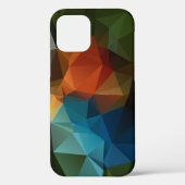 Groen Oranje blauw Abstract piramidepatroon Case-Mate iPhone Case (Achterkant)