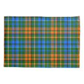 Groen Oranje Blauw Plaid Tartan Design Kussensloop (Achterkant)
