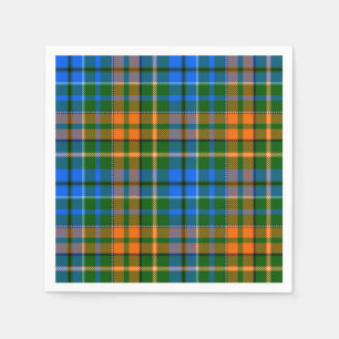 Groen Oranje Blauw Plaid Tartan Design Servet