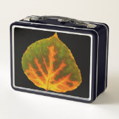 Groen Oranje en geel esdoorn Leaf #1 (Achterkant)