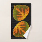 Groen Oranje en geel esdoorn Leaf #1 Bad Handdoek (Handdoek)