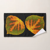 Groen Oranje en geel esdoorn Leaf #1 Bad Handdoek (Handdoek)