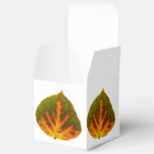 Groen Oranje en geel esdoorn Leaf #1 Bedankdoosjes (Geopend)