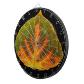 Groen Oranje en geel esdoorn Leaf #1 Dartbord (Voorkant Rechts)