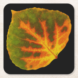 Groen Oranje en geel esdoorn Leaf #1 Kartonnen Onderzetters