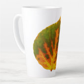 Groen Oranje en geel esdoorn Leaf #1 Latte Mok (Linkerhoek)
