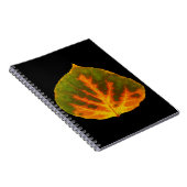Groen Oranje en geel esdoorn Leaf #1 Notitieboek (Rechterzijde)