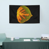 Groen Oranje en geel esdoorn Leaf #1 Spandoek (Beurs)