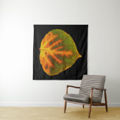 Groen Oranje en geel esdoorn Leaf #1 Wandkleed (In Situ (horizontaal))