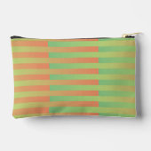 Groen Oranje Gestreepte Patroon Klein Etui (Achterkant)