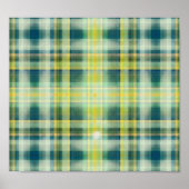  Groen oranje grijs, verstrooid patroon Poster (Voorkant)