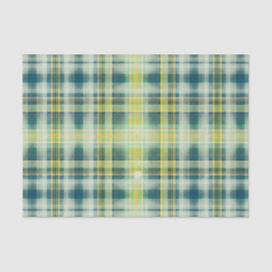 Groen oranje grijs, verstrooid patroon Tissuepapier (Voorkant)