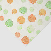Groen Oranje Rode Stippen Tissuepapier (Detail)