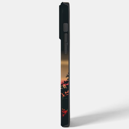  groen Oranje rood landschap Zonsondergang Case-Mate iPhone Case (Achterkant / Links)