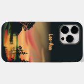  groen Oranje rood landschap Zonsondergang Case-Mate iPhone Case (Achterkant (horizontaal))