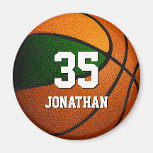 groen oranje team kleuren jongens basketbal