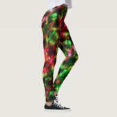 Groen, oranje tot roodbaars, vedereffect leggings (Rechts)