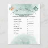 GROEN & ORANJE WATERVERF BABY SHOWER SPEL (Voorkant)