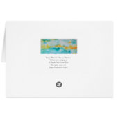 Groen Oranje Waterverf van de Horizon (Achterkant Horizontaal)