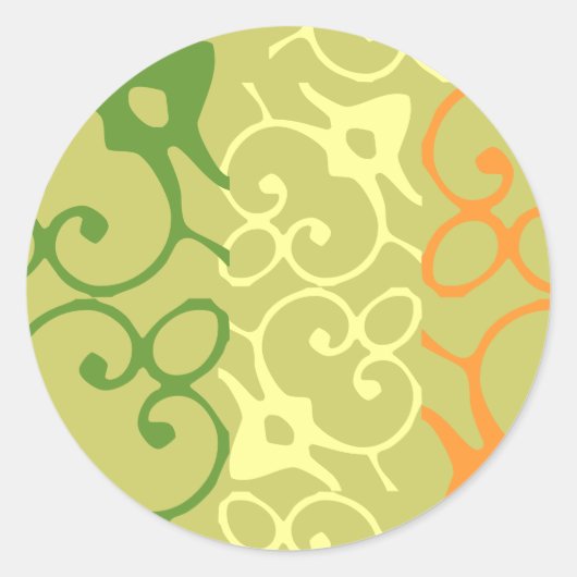 Groen Oranje Witte Ierse vlag Envelope Sticker (Voorkant)