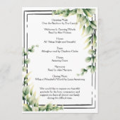 Groen Orde van de Levensduur Celebratieprogramma Programmakaart (Achterkant)