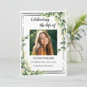 Groen Orde van de Levensduur Celebratieprogramma Programmakaart (Staand voorkant)