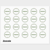 Groen organisch gedecated Home Canning Sticker Lab (Vel)