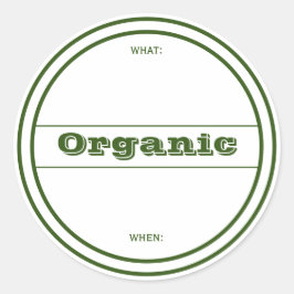 Groen organisch gedecated Home Canning Sticker Lab