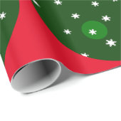 Groen Ornament Rood inpakpapier (Rol Hoek)