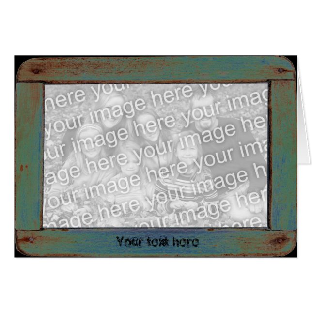 Groen oud  lijst - Sjabloon (Voorkant Horizontaal)