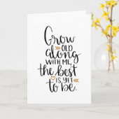 Groen oud samen met mij, het beste is nog niet te  kaart (Gele Bloem)