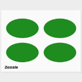 Groen Ovale Sticker (Vel)