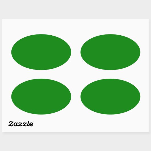 Groen Ovale Sticker (Vel)